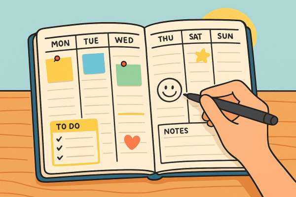 article-3c950f5f-3d26-4149-963-cartoonstijl-illustratie-van-een-open-agenda-in-we-0-242swm